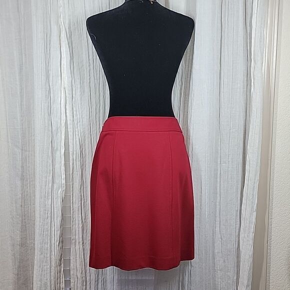 Ann Taylor Red Pencil Skirt - Picture 3 of 16